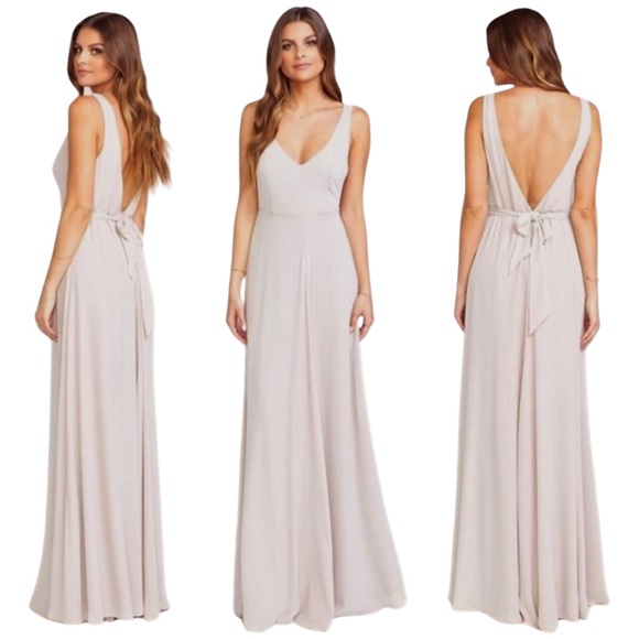 SHOW ME YOUR MUMU Jenn Maxi Dress in Show Me The Ring Crisp SASH NOT INCLUDED - Picture 8 of 10